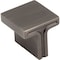 Jeffrey Alexander 1-1/8" Overall Length Brushed Pewter Square Anwick Cabinet Knob 867L-BNBDL - alternate 1
